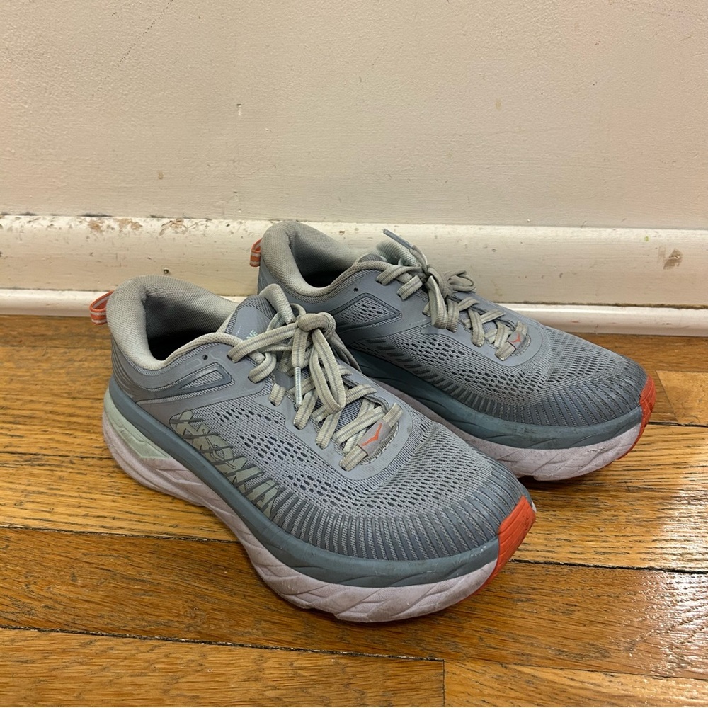 Hoka Blue and Orange Women's Bondi 7